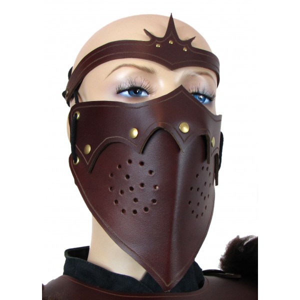 Leather Tiara Mask A...